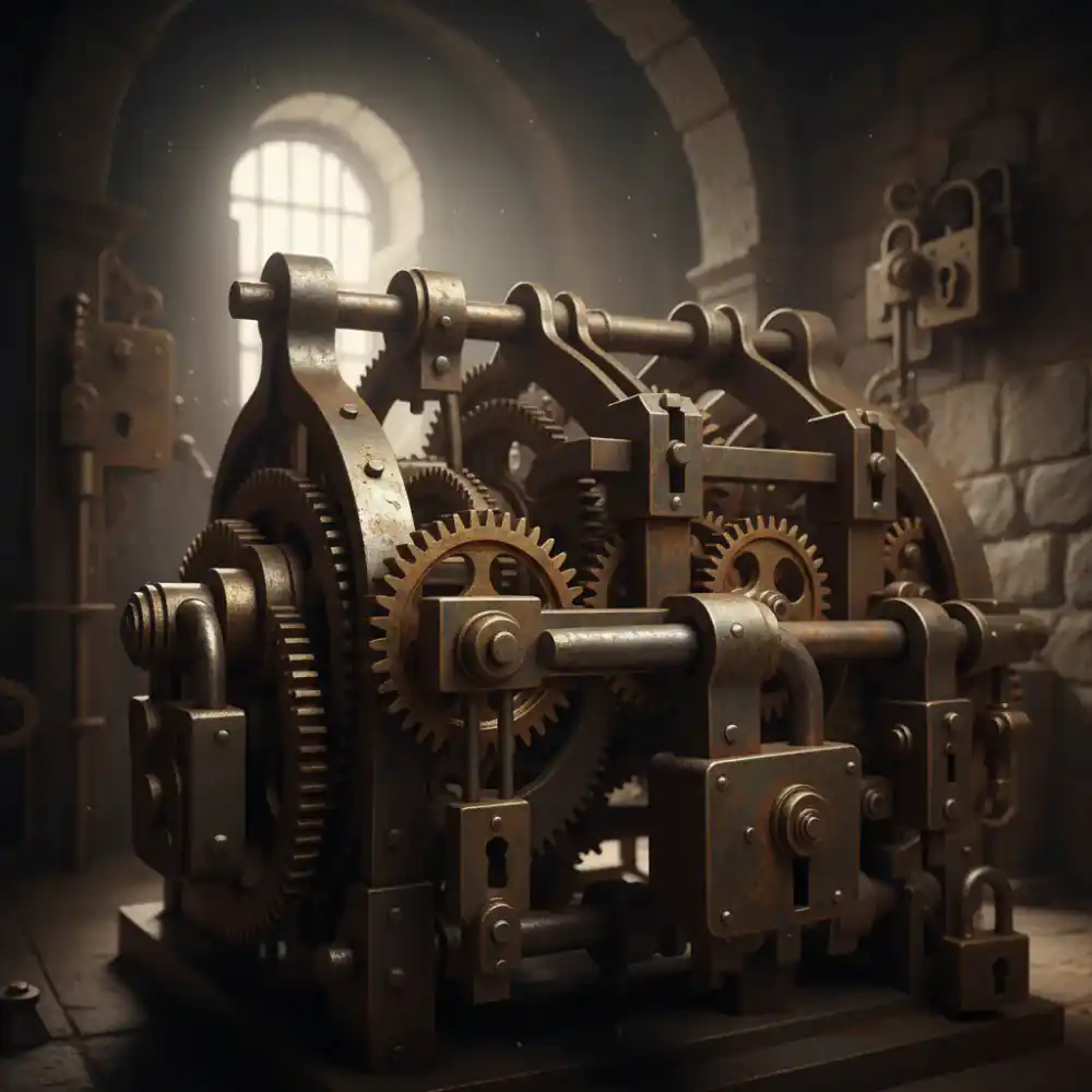 Complex mechanical gears and locks